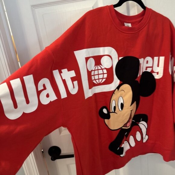 Disney Mickey Mouse Walt Disney World Front Back Print Womens XL Sweatshirt - Picture 3 of 7